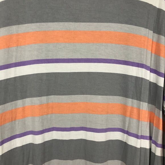 Torrid Super Soft Cocoon Cardigan, Striped, Open Front, Curved Hem SZ 0 (XL) - Picture 8 of 9